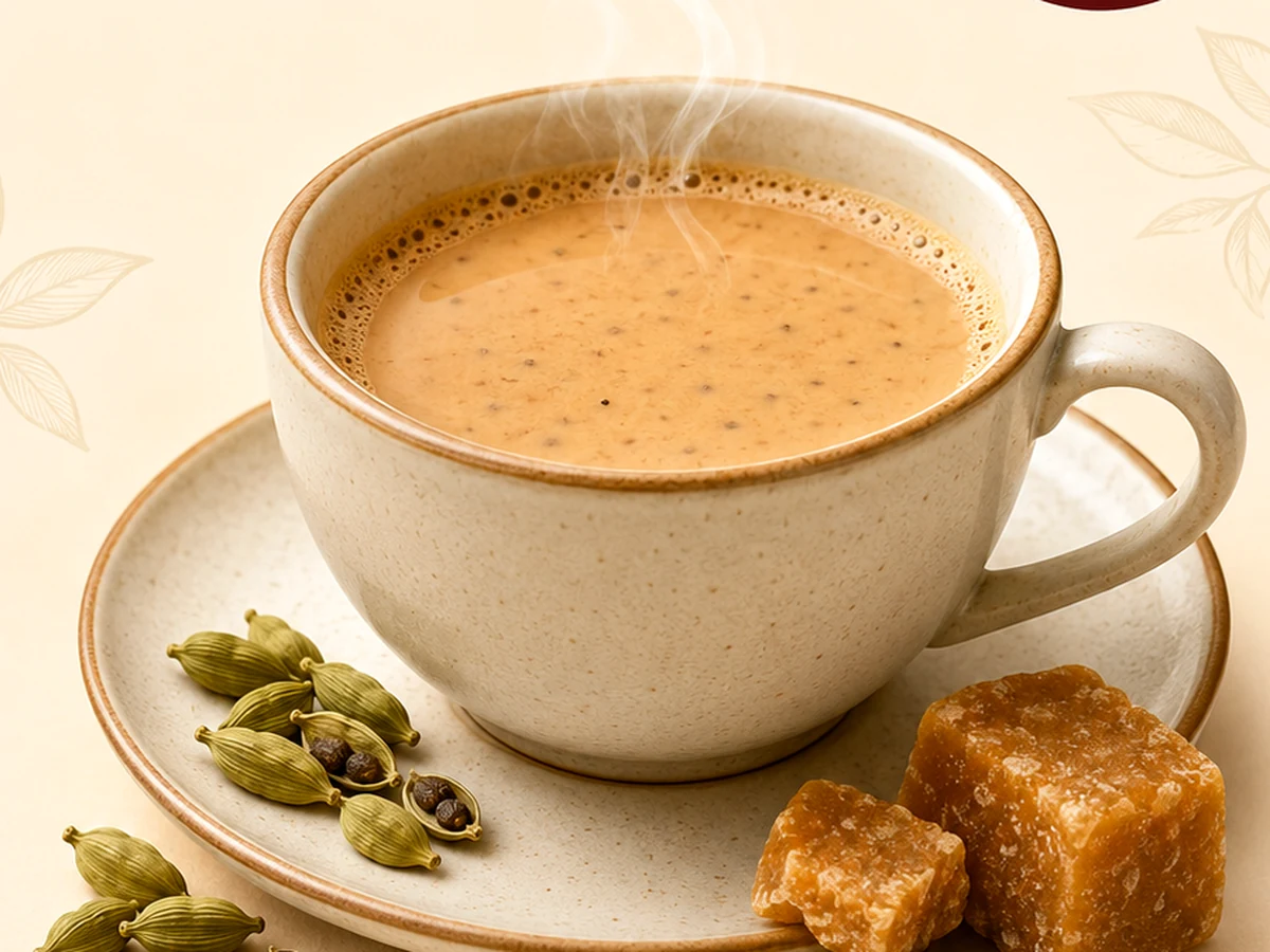 Jaggery Cardamom Tea